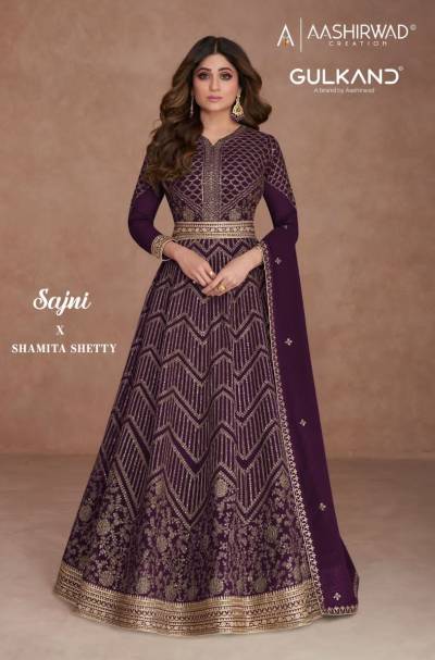 Sajni By Aashirwad Designer Partywear Readymade Gown Collection